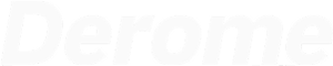 Derome white logo