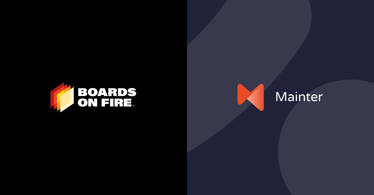 logotyp boards on fire och mainter